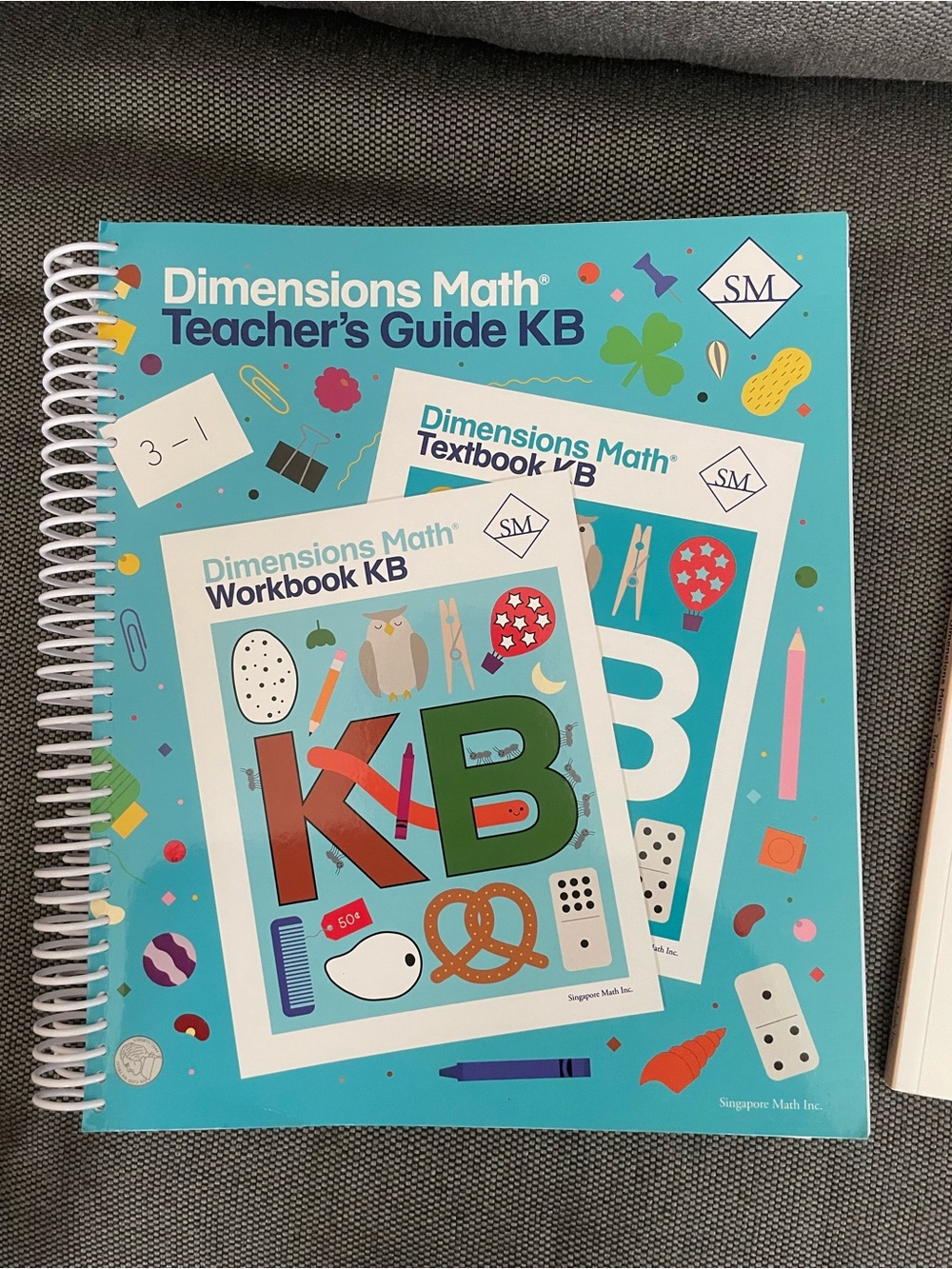 Singapore Dimensions Math KA& B Teacher(EUC) + Test Workbook (never used) - Picture 3 of 4